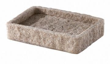 Gedy ARIES Poliresinska Samostoječa Posodica za Milo, Bež Kvadratna Oblika