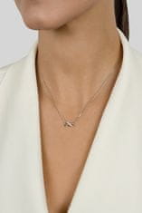 Brilio Silver Modna bronasta neskončna ogrlica s cirkoni NCL76R