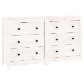 Vidaxl Komoda 140x35x80 cm trdna borovina