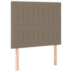 Vidaxl Posteljno vzglavje 2 kosa taupe 90x5x78/88 cm blago