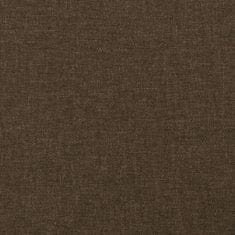 Vidaxl Posteljno vzglavje 2 kosa temno rjavo 90x5x78/88 cm blago