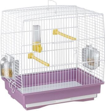 Ferplast Kletka za ptice z opremo, bela majhna Rekord 1 35 x 25 x 37