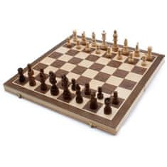 Severno Magnetni leseni šah in šahovnica 2 v 1