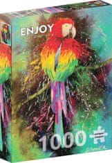 ENJOY Puzzle Barvni papagaj 1000 kosov