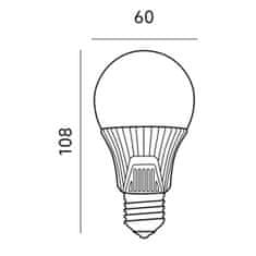 Kobi LED žarnica E27 A60 9W = 60W 810lm 6500K Hladno bela S SENZORJEM GIBANJA IN SOMRAKA