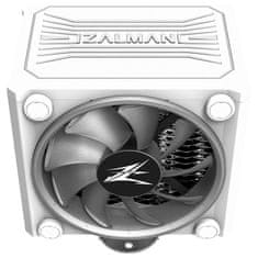 Zalman Zalmanov procesorski hladilnik CNPS16X White / 120 mm ventilator / 4 toplotne cevi / RGB / PWM / višina 165 mm / bela