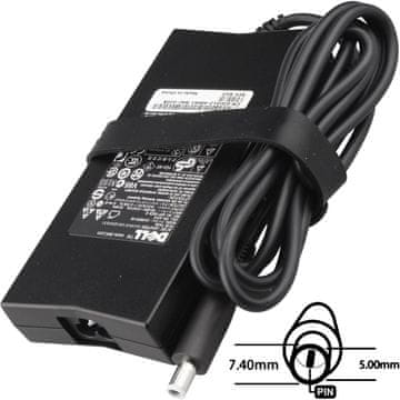 DELL Napajalnik 130W 19,5V, 7,4x5,0, originalni