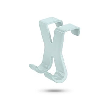 Titiz Obešalnik 2 kavlja iz plastike za obešanje na vrata