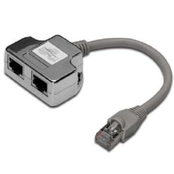 PremiumCord Razdelilnik Modularni RJ45 distributer 2 priključka 10/100Base T
