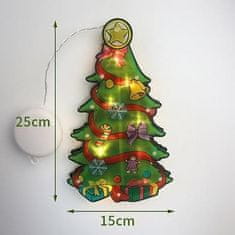 Volino Božični LED obesek za na steklo VP-EL Christmas tree