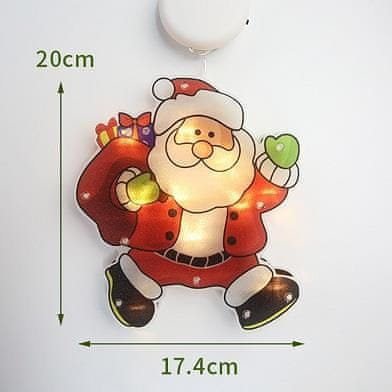 Volino Božični LED obesek za na steklo VP-EL Santa