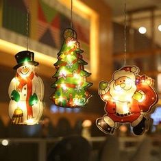 Volino Božični LED obesek za na steklo VP-EL Snowman