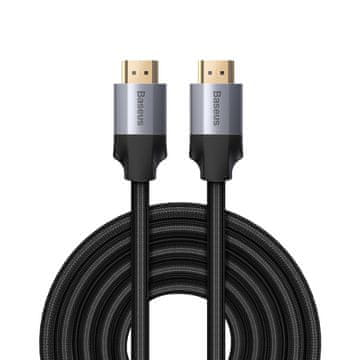BASEUS Kabel HDMI 2.0 Enjoyment Series, 4K, 3D, 5m (črno-beli)