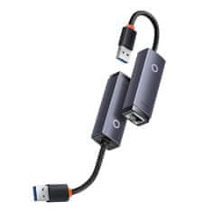 BASEUS Baseus Lite Series USB-omrežni adapter RJ45, 1000Mbps (siv)