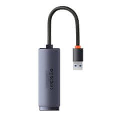 BASEUS Baseus Lite Series USB-omrežni adapter RJ45, 1000Mbps (siv)