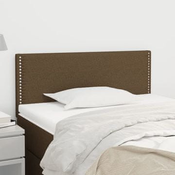 Vidaxl vidaXL Vzglavje postelje temno rjavo 100x5x78/88 cm blago