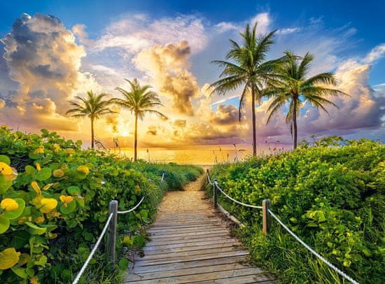 Castorland Puzzle Sončni zahod v Miamiju, ZDA 3000 kosov