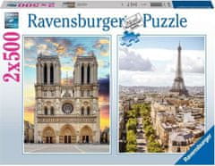 Ravensburger Puzzle Visit to Paris 2x500 kosov