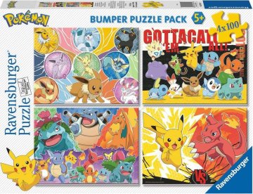 Ravensburger Pokemon puzzle 4x100 kosov