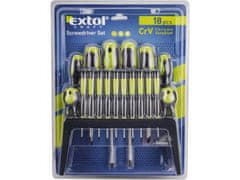 Extol Craft set izvijačev 18ks, CrV