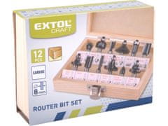 Extol Craft Rezalniki oblikovana v les, z rezinami SK, nastavljeno 12ks