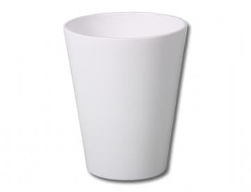 Calypso Pokrov za cvetlični lonec ORCHID keramični sijaj d13x16cm, bela