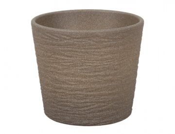 eoshop Pokrov za cvetlični lonec TRI NARAVE keramični mat d13x12cm