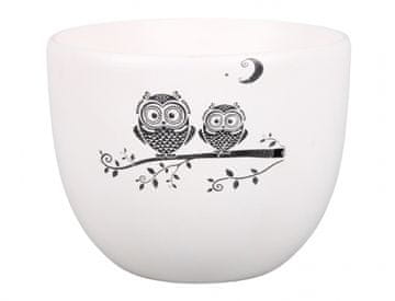 eoshop Pokrov za cvetlični lonec PURKYNOVA SOVA NATUR keramika dim d13x11cm