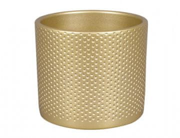 NOHEL GARDEN Pokrov za cvetlični lonec ZEUS DOTS CHRISTMAS keramični sijajni d15cm