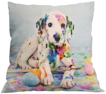 Ariatex Mikroflanelasta prevleka Velikonočni Dalmatinec 45x45