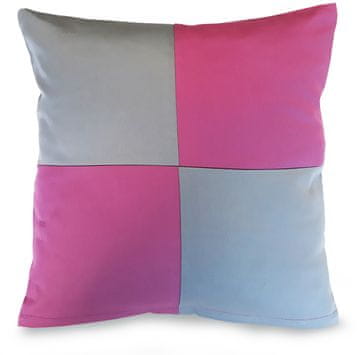 Ariatex Prevleka za blazino KUBA fuksija/siva 40x40 saten