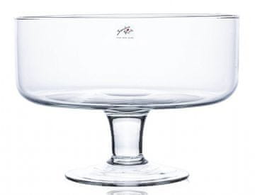 eoshop Skleda SKLEDA na steblu majhna proizvodnja stekla d24x18cm