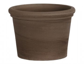 Cvetlični lonec VICENZA BASALT keramika d24x18cm