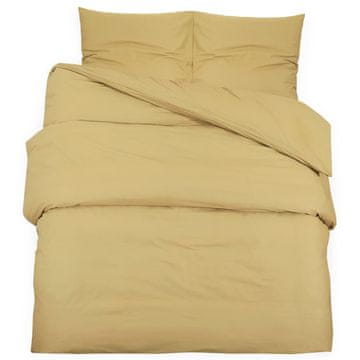 Vidaxl Posteljnina taupe 200x200 cm lahka mikrovlakna