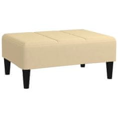 Vidaxl Stolček za noge krem 78x56x32 cm žamet