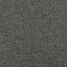 Vidaxl Vzmetnica z žepkasto vzmetjo temno siva 80x200x20 cm blago