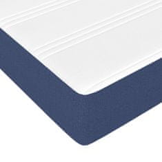 Vidaxl Vzmetnica z žepkasto vzmetjo modra 80x200x20 cm blago