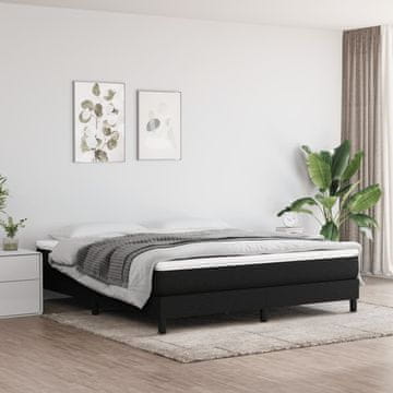 Vidaxl vidaXL Vzmetnica z žepkastimi vzmetmi, črna, 180x200x20 cm, blago