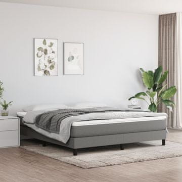 Vidaxl vidaXL Vzmetnica z žepkastimi vzmetmi, temno siva, 160x200x20 cm, blago