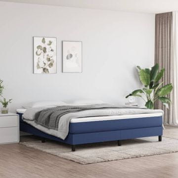 Vidaxl vidaXL Vzmetnica z žepkastimi vzmetmi, modra, 160x200x20 cm, blago