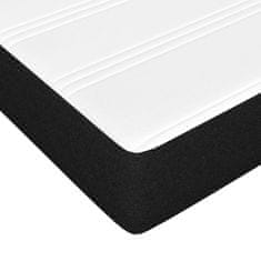 Vidaxl Box spring postelja z vzmetnico črna 90x200 cm blago