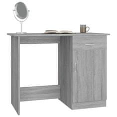 Vidaxl Pisalna miza siva sonoma 100x50x76 cm inženirski les