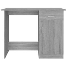 Vidaxl Pisalna miza siva sonoma 100x50x76 cm inženirski les