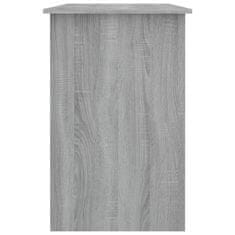 Vidaxl Pisalna miza siva sonoma 100x50x76 cm inženirski les