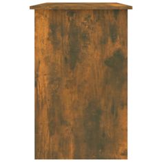 Vidaxl Pisalna miza dimljeni hrast 100x50x76 cm inženirski les