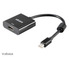 Akasa - adapter miniDP na HDMI aktivni - 20 cm
