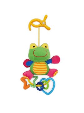 Baby Mix Plišasta igrača z ropotuljico žabica