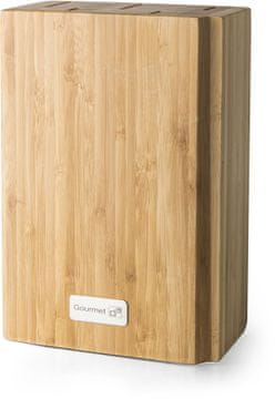 G21 Blok noža Gurmanski Damask, bambus za 5 noži