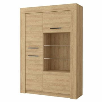 eoshop Vitrina Snel 2D 01, hrast Hikora