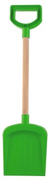 Androni Lopata z lesenim ročajem in držalom - dolžina 53 cm, zelena